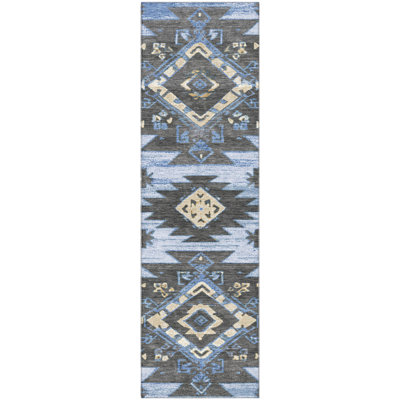 Premium Machine Washable Mayfield AMF1945 Tribal Rug