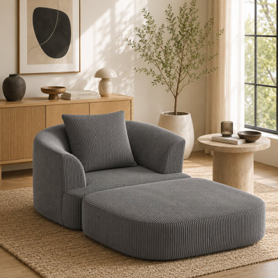 Fauteuil-lit convertible simple avec coussin 69,6 po