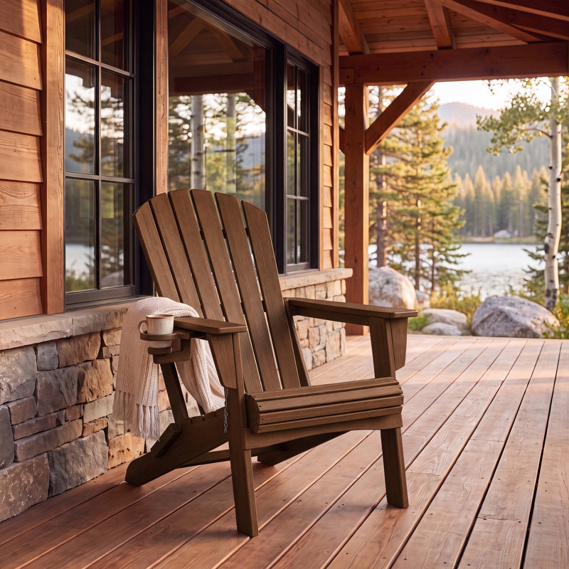 Chaise Adirondack pliante, Brown