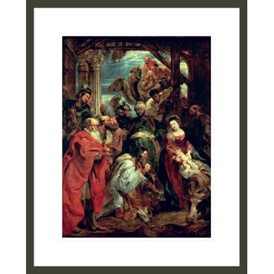 «Adoration of the Magi» par Peter Paul Rubens, impression giclée sur cadre