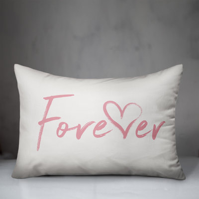  Forever Heart Lumbar Pillow