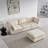 99" Combination Convertible Modular Sectional Sofa , Down Filled L Shaped Corner Couch-2049758474
