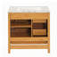 Meuble-lavabo moderne 30 po avec lavabo Mid-Century