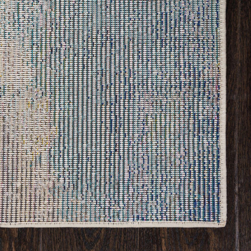 Tapis contemporain couleur d'automne Patrocinia, Carré 8 pi