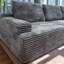 Canapé à compression quatre places style scandinave gris