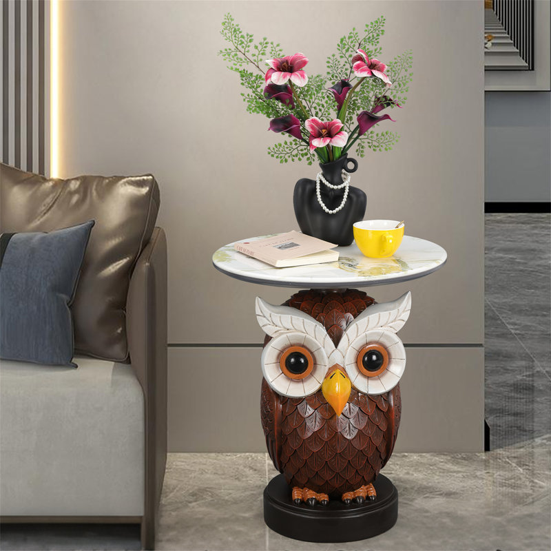 Table d'appoint hibou