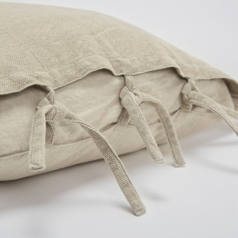 Ensemble de housse de couette, Housse de couette grand + 2 taies décoratives, Beige