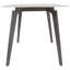 63.82" Modern Rectangular Dining Table, Sintered Stone And Dark Grey Metal Legs, Stable Base, - Scratch, Table In Design, Surface, Accommodates 6, Heat