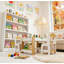 Ensemble de table de jeu et de chaises pour enfants 2 en 1 avec 7 compartiments de rangement, surface de bloc compatible LEGO, mobilier de table d'activité et d'apprentissage moderne - blanc