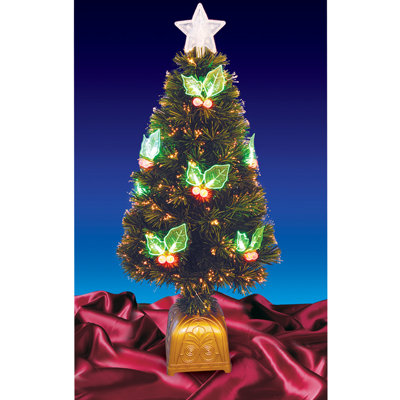 Arbre de Noël artificiel vert moyen 4 pi avec lumières multiples 4 po
