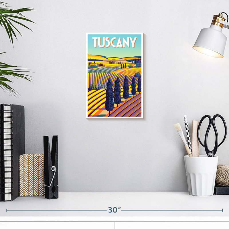 Affiche Aime Tuscany, H 12 po x l 8 po