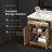 Athea 30 in. Single Sink Freestanding Almond Latte Bathroom Vanity with White Engineered Marble Top, Nickel Hardware-67402450