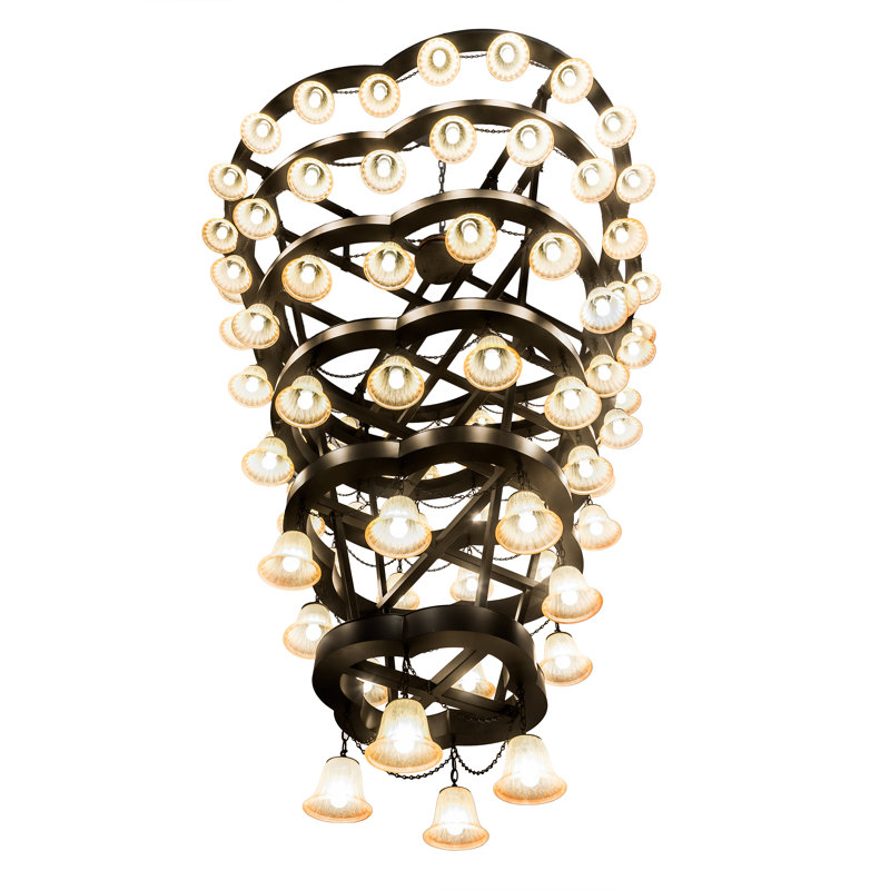 Cretella 84 - Light Dimmable Tiered Chandelier