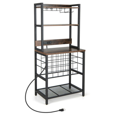 Villem Floor Wine Bottle & Glass Rack