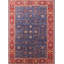 Tapis oriental rouge / bleu Rosaire-355355136