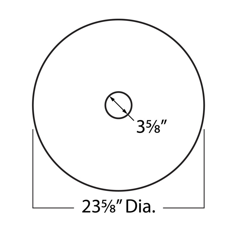 Médaillon de plafond en polyuréthane à volutes 23-5 / 8 po