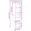 Highboard 37.5X35x180 Cm Engineered Wood-1424353853