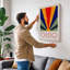 Ohio Sunburst Retro - Wrapped Canvas-1316770948-1316770954