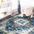Vintage Patterned Distressed Rectangular Pearl Pile Area Rug-852880271