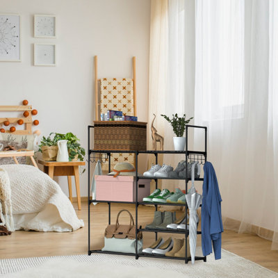 16 Pair Shoe Rack