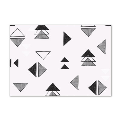 Triangles Background - Wrapped Canvas Print