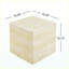 Table d'appoint carrée MGO brun clair clair, table d'appoint texturée en faux travertin, pré-assemblée, capacité de charge de 80 lb, tabouret multi-usage intérieur / extérieur