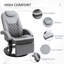 Fauteuil inclinable en polyuréthane avec repose-pieds HOMcom