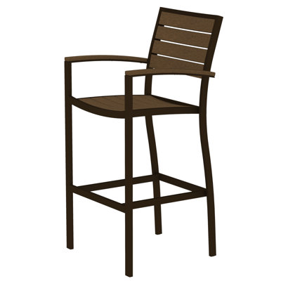 Chaise avec accoudoirs de bar POLYWOOD Euro