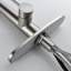 Robinet de cuisine nickel brossé rétractable-126370916