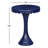 Madeline Scalloped Round Drink Table Navy Blue-1421331024