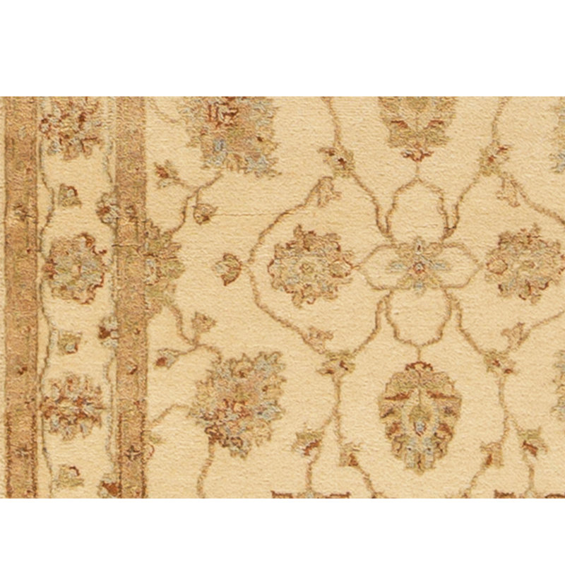 Hand Knotted Wool Area Rug in Beige