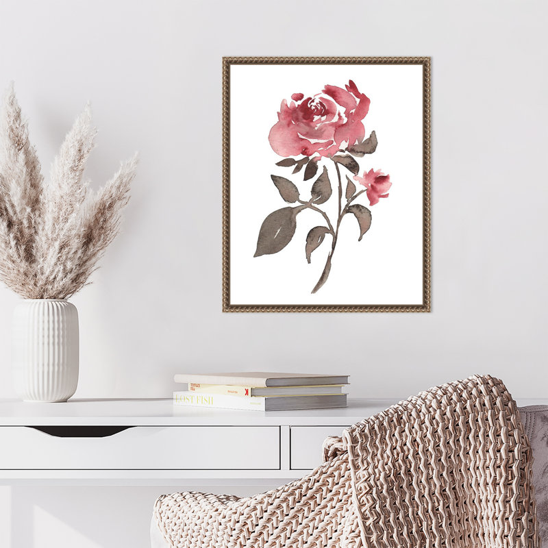 «June Rose» par Amanda Cook, reproduction d'art sur toile encadrée, H 20 po x l 16 po
