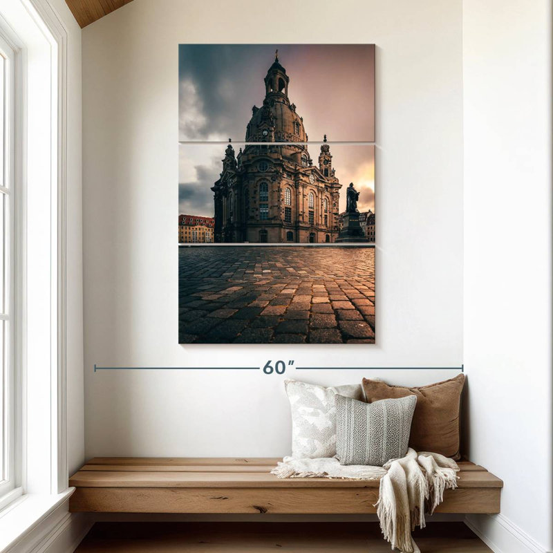 Masam Lutheran Dresden Frauenkirche, H 50 po x l 32 po