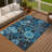 Machine Washable Indoor/Outdoor Chantille ACN2295 Floral Rug-547470627