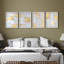 "Décoration murale abstraite moderne en métal or et argent" 4 pièces-101520217-101520212