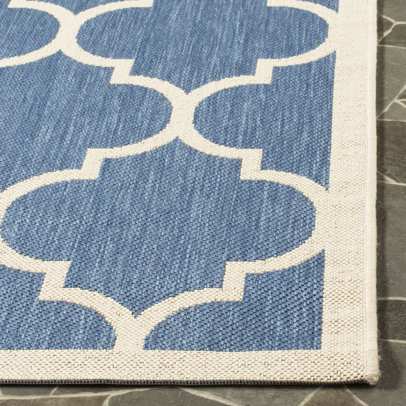 Herefordshire Performance Geometric Indoor/Outdoor Area Rug, Rectangle 2' x 3'7"