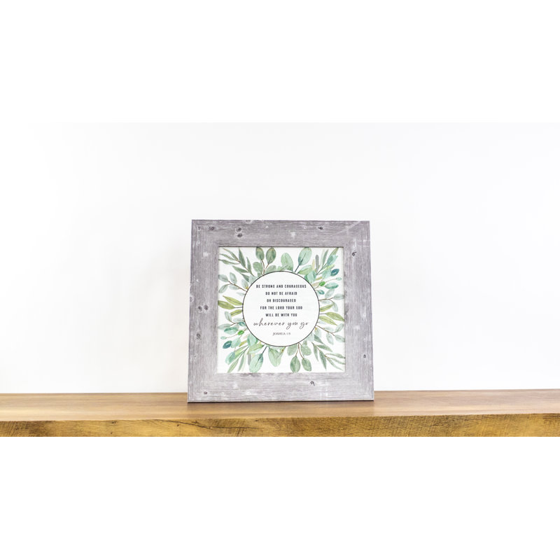 Cadre pour photo simple 8 po x 8 po en bois manufacturé gris / brun