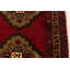 Tapis rouge tribal noué à la main de style oriental 3 pi 6 po x 6 pi 3 pi