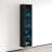 Crister 15.8" Bookcase with 16-Color LED Lighting, High Gloss Finish-1527089507