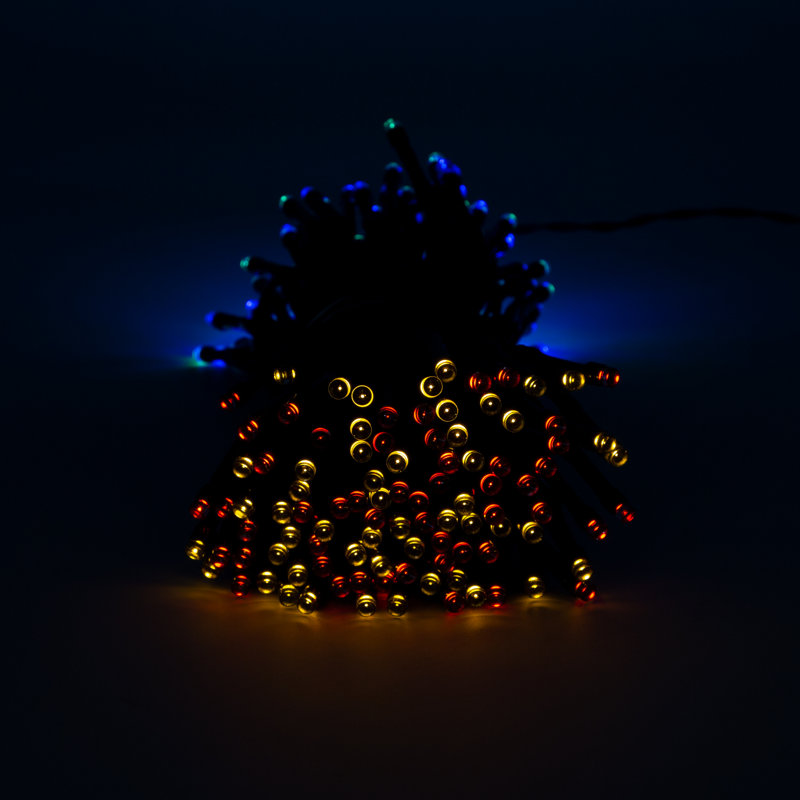 2090cm LED Solar Powered 200 - Bulb Mini String Light (End to End Connectable), Multicolour