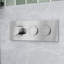 RoundOne - Système de douche complet thermostatique avec valve à bouton-poussoir - Bras vertical-91290478