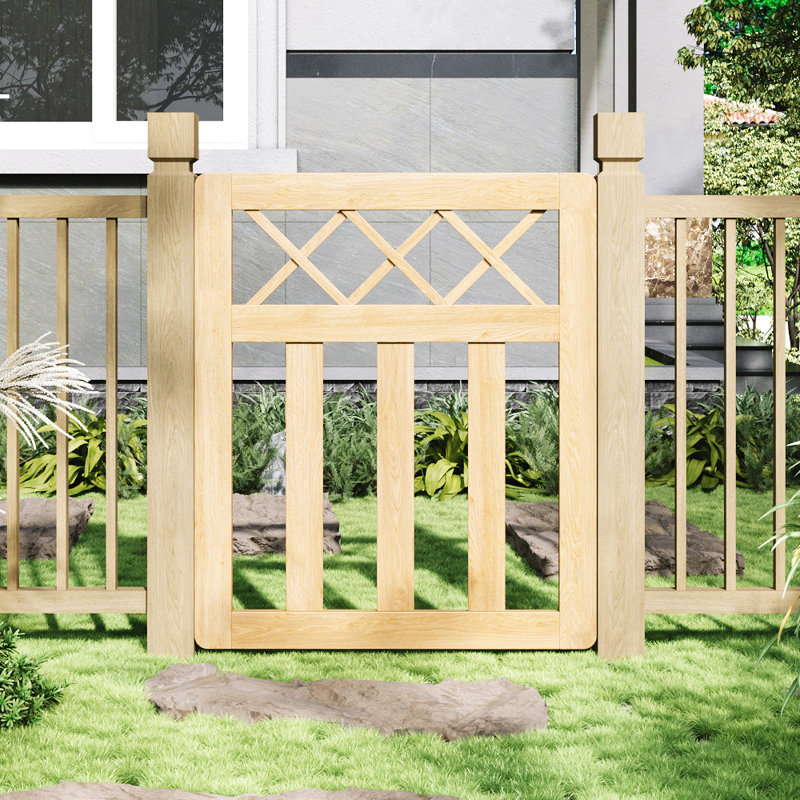 Towanna Wood Gate, 7.6 ft. H x 6.4 ft. W, Natural