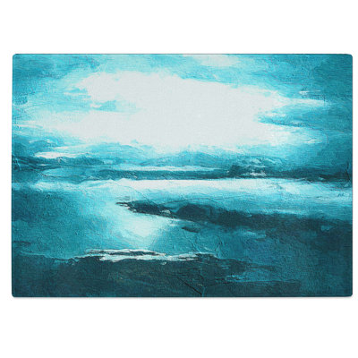 Tempered Glass Aerial View of the Isle of Skye in Scotland Chopping Board