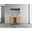 Meuble-lavabo autoportant 48 po avec lavabo double en résine et tablettes réglables