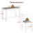 5-Piece Rectangular Dining Table Set With 4 Upholstered Chairs-29272529