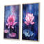 Ensemble de 2 décorations murales Magic Lotus Fantasy Lillypad-102584434-102584438