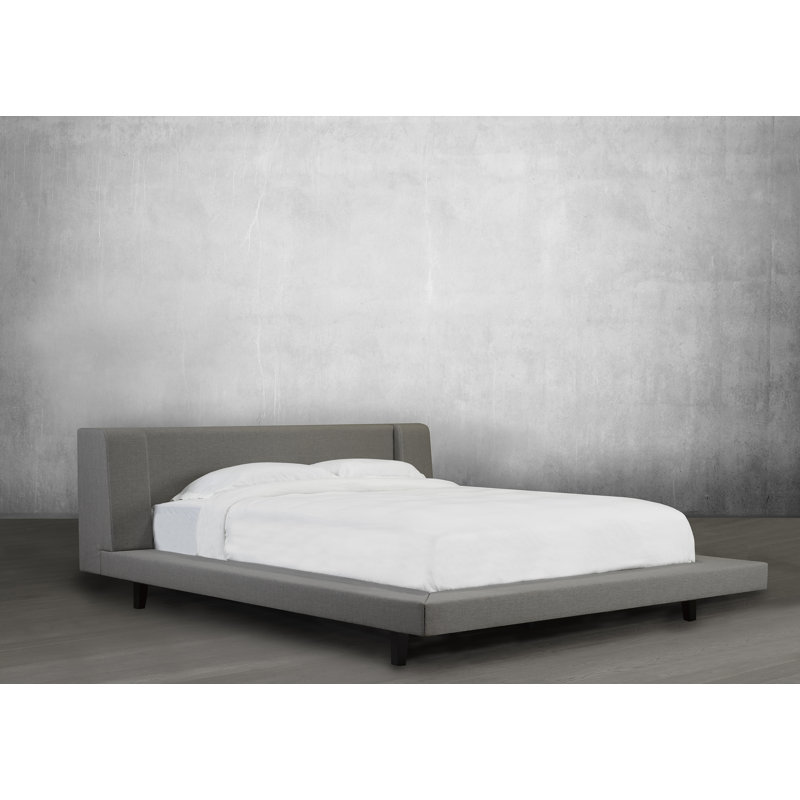 Lit plateforme tapissier Grimsby, Très grand, Pierre