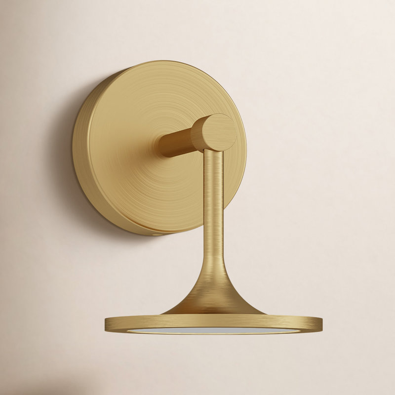 Daveney LED Armed Sconce, Brushed Gold