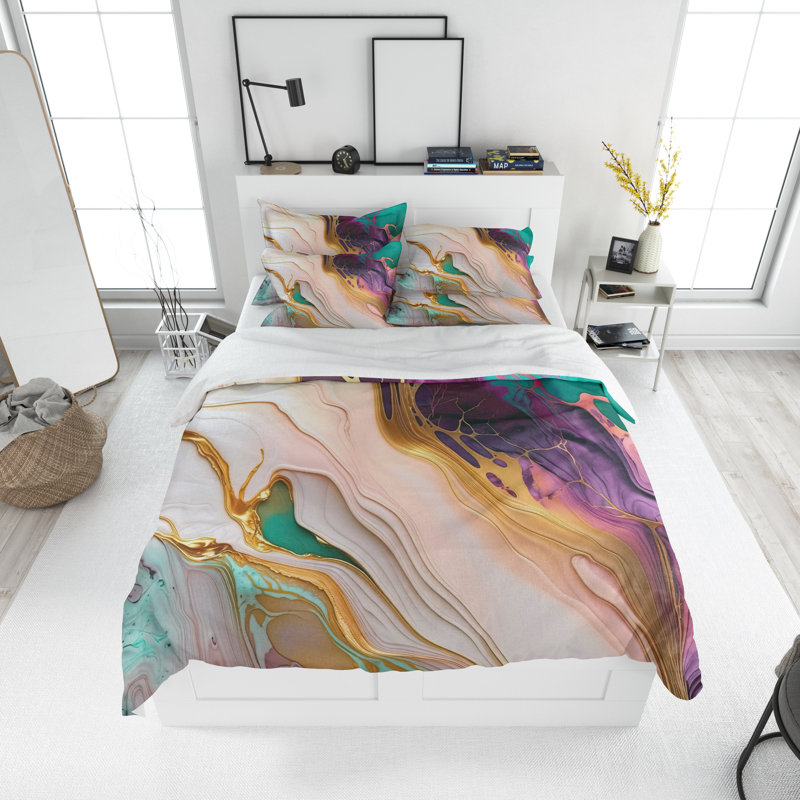 Abstract Duvet Cover, King Duvet Cover + 2 King Pillowcases