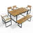 6-Piece Outdoor Dining Set, Acacia Wood-273813397
